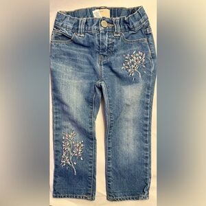 Gap - Baby Gap Embroidered “Boyfriend” Jean 2T - Like New